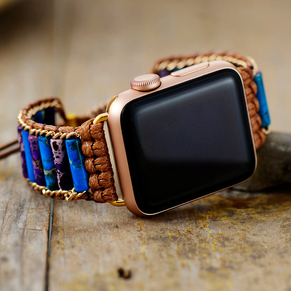 Dreamy Night Jasper Apple Watch Strap