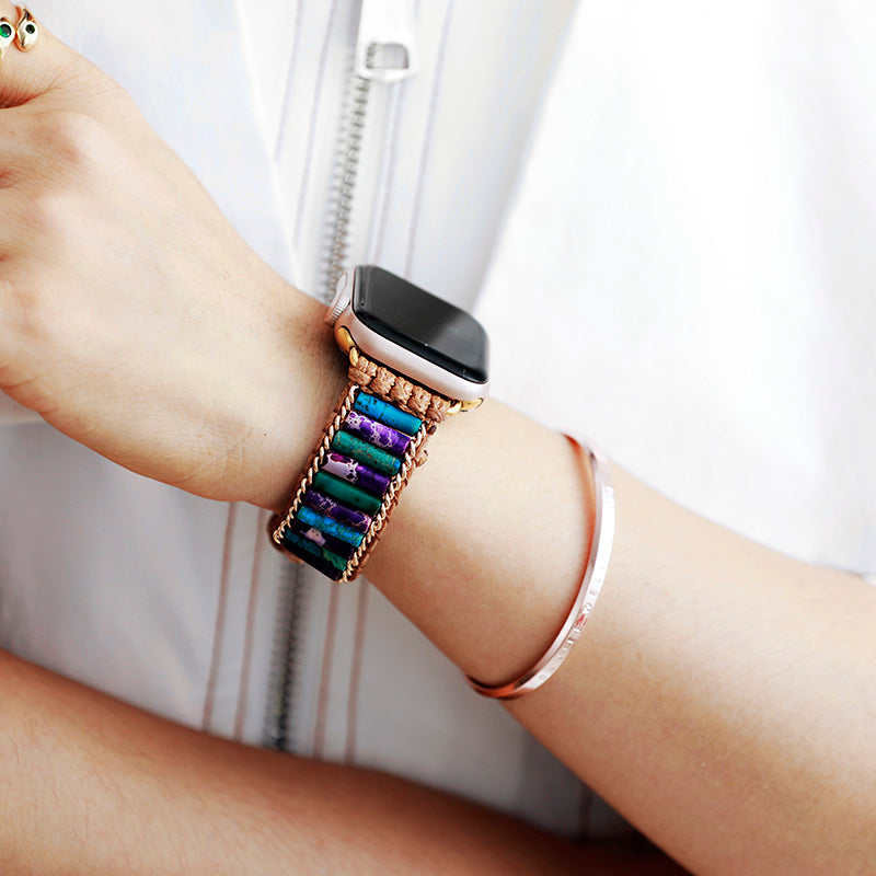 Dreamy Night Jasper Apple Watch Strap