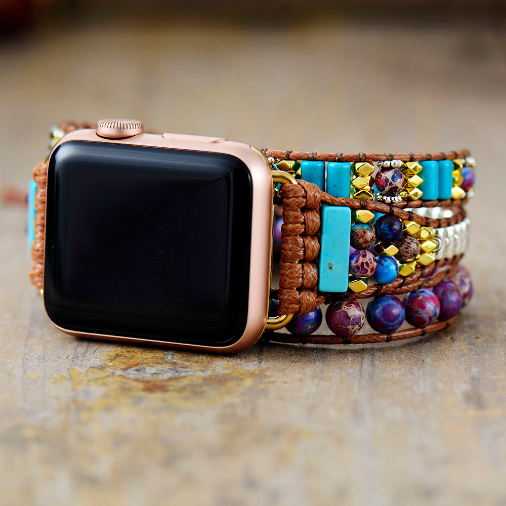 Authentic Jasper Apple Watch Strap
