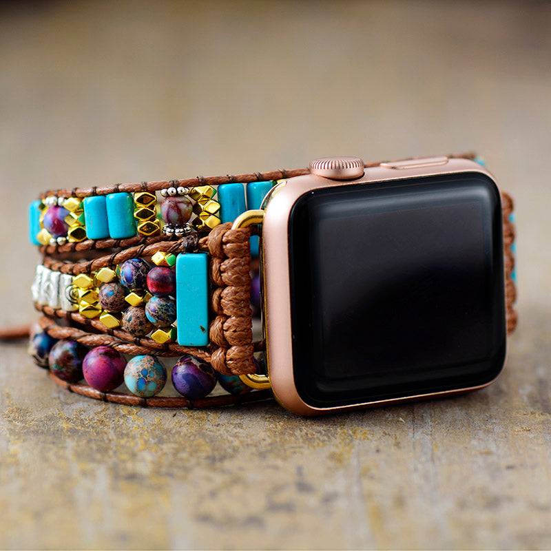 Authentic Jasper Apple Watch Strap