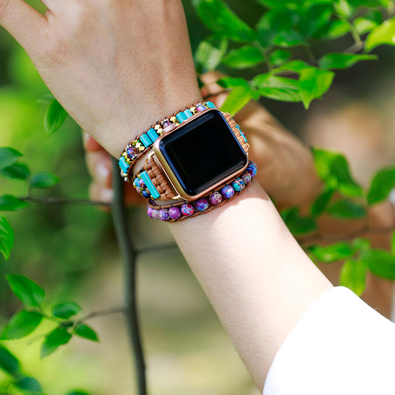 Authentic Jasper Apple Watch Strap