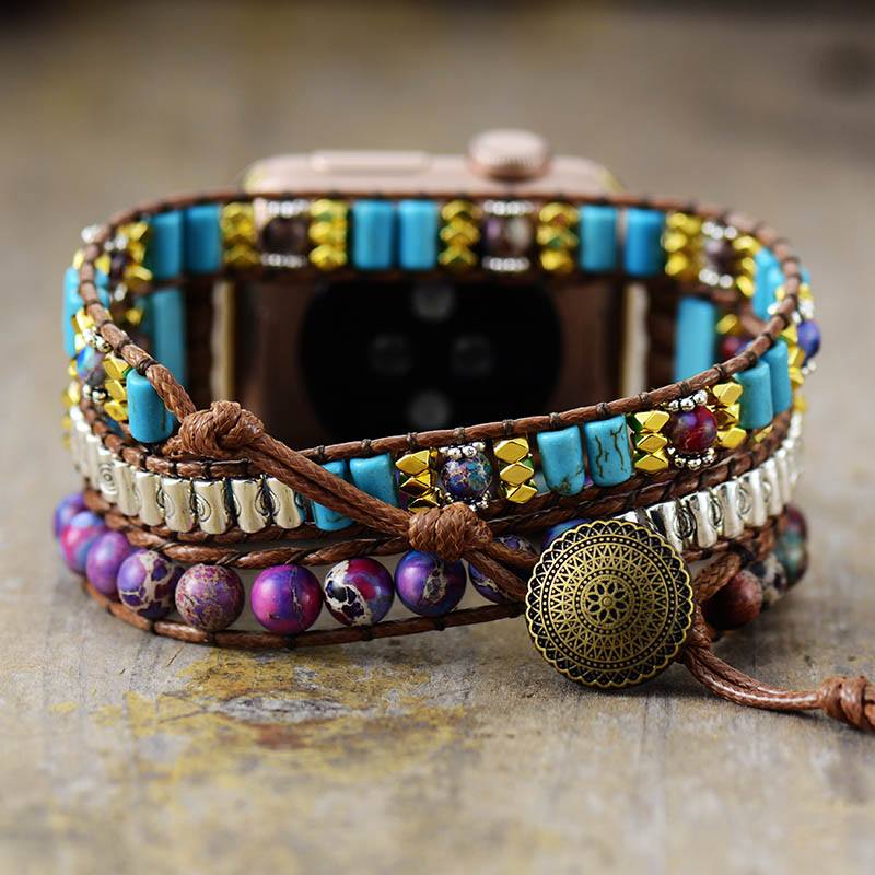 Authentic Jasper Apple Watch Strap