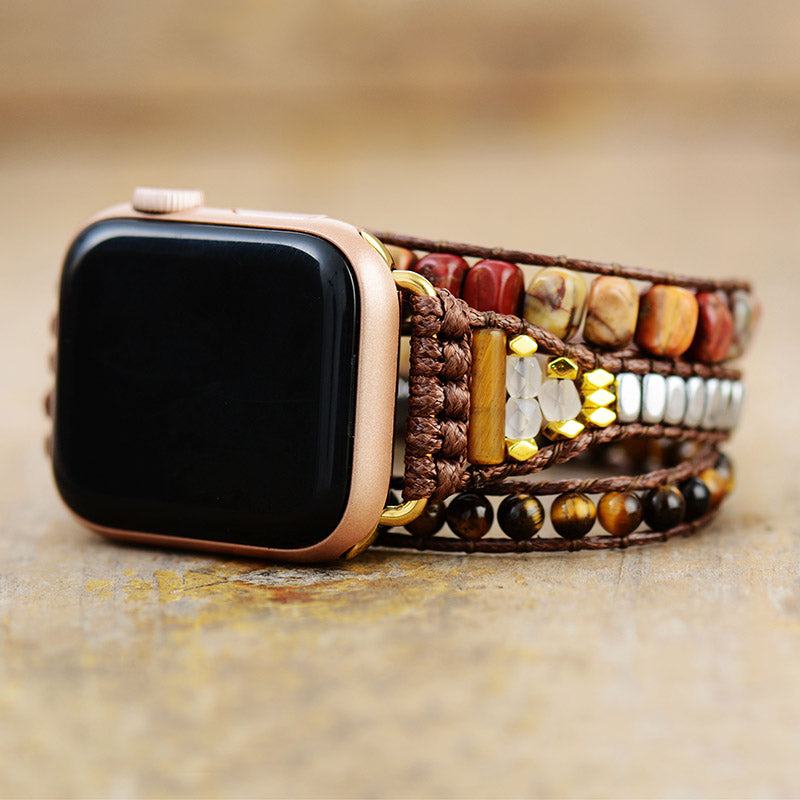 Earth Vibes Tiger Eye Apple Watch Strap