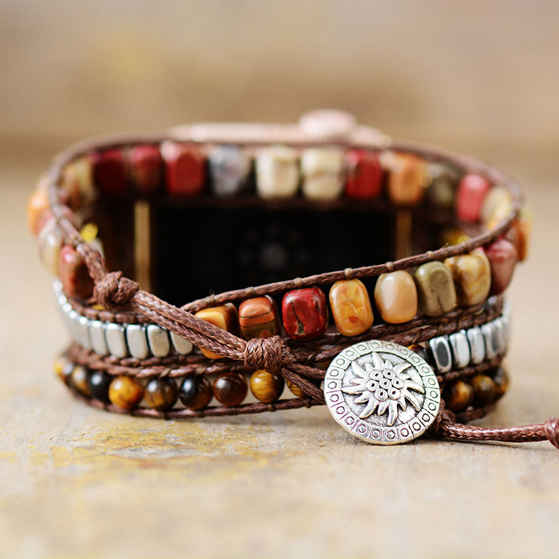 Earth Vibes Tiger Eye Apple Watch Strap