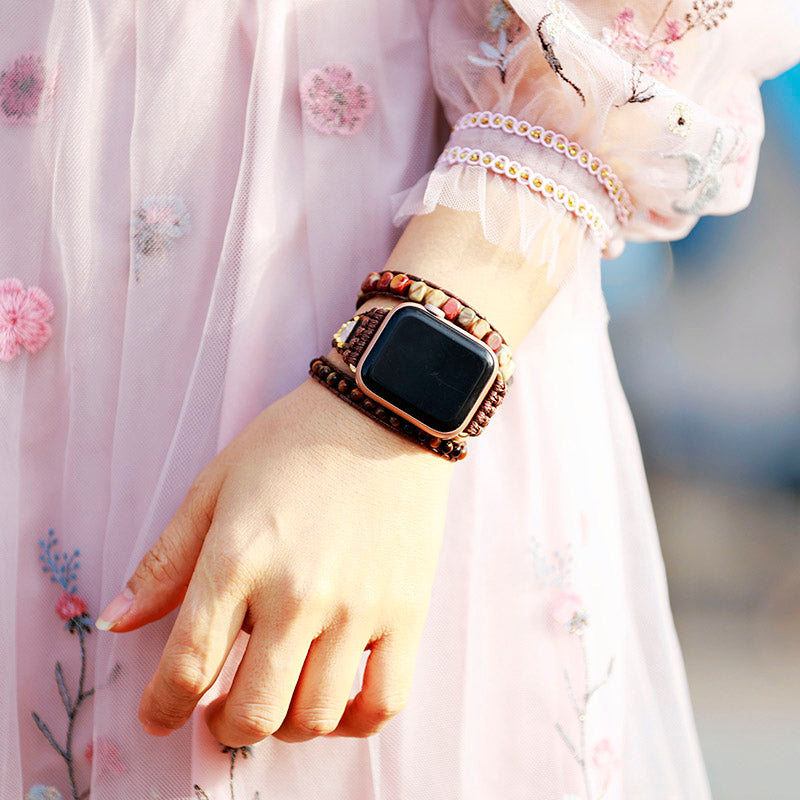 Earth Vibes Tiger Eye Apple Watch Strap