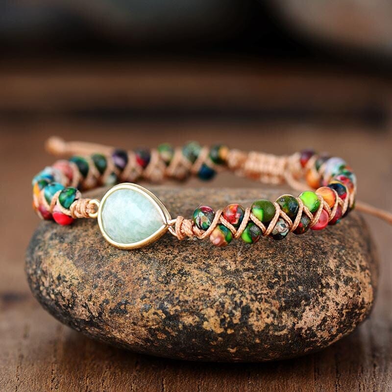 Vibrant Jasper Amazonite Bracelet
