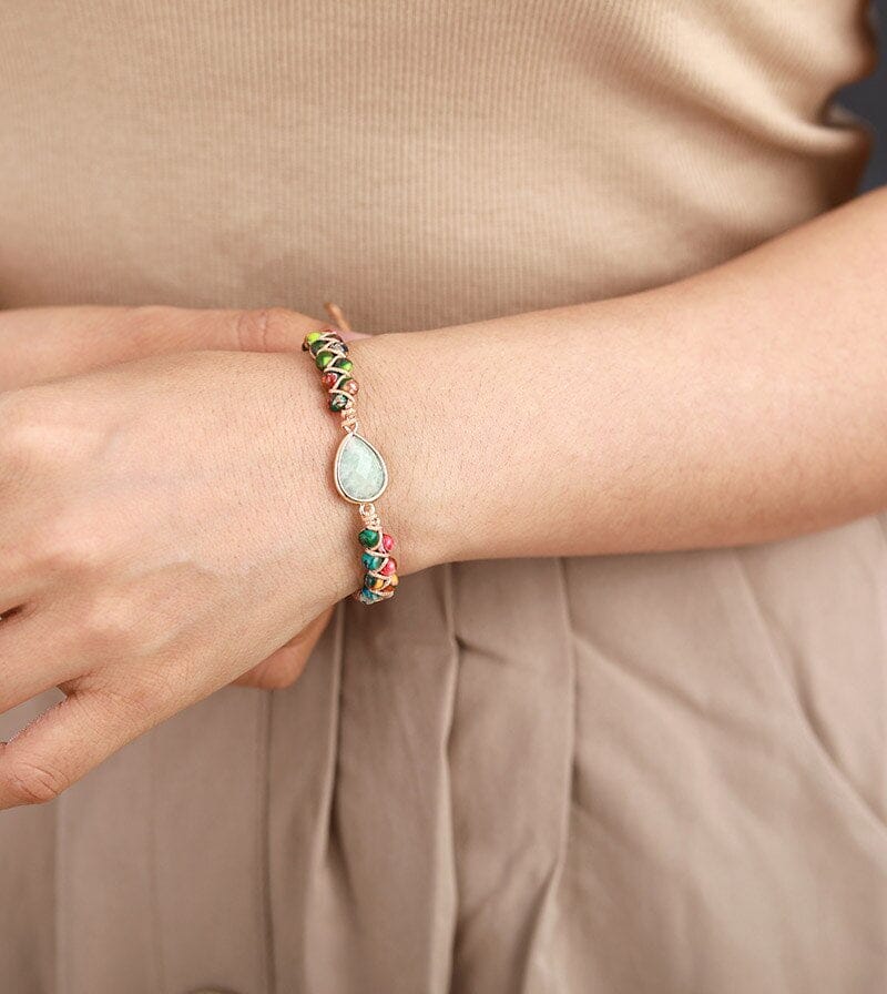 Vibrant Jasper Amazonite Bracelet