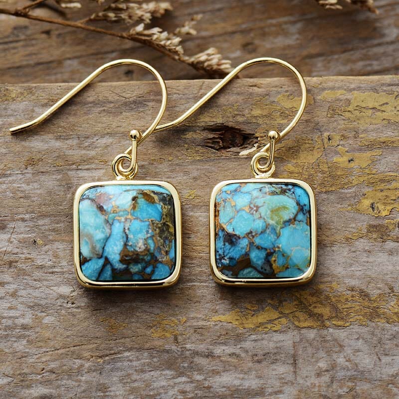 Captivating Turquoise Hook Earring