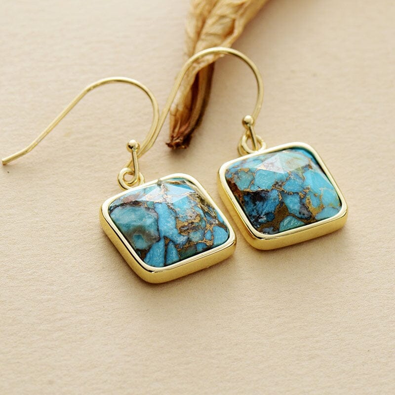 Captivating Turquoise Hook Earring