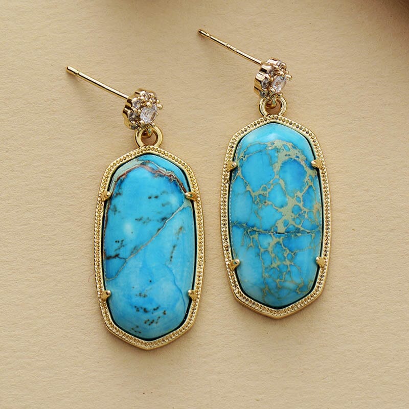 Healing Turquoise Stud Earrings