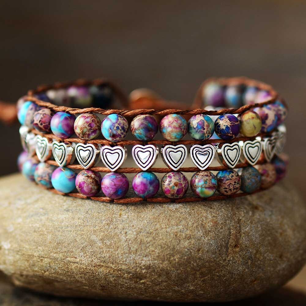 Radiant Emperor Jasper Wrap Bracelet