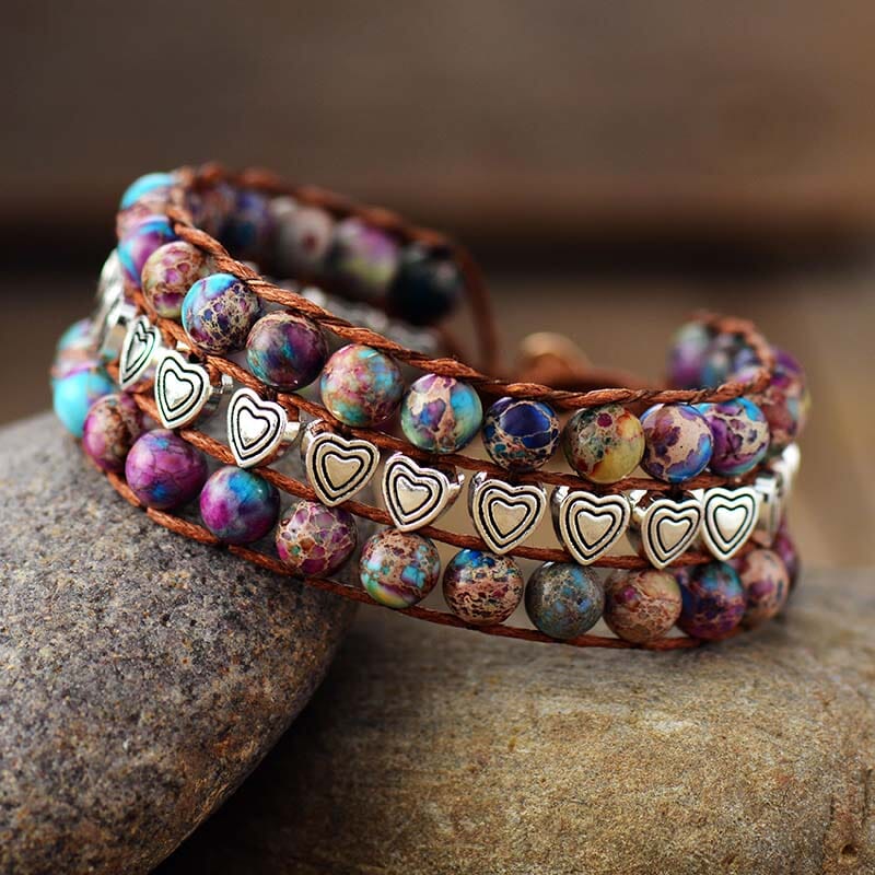 Radiant Emperor Jasper Wrap Bracelet