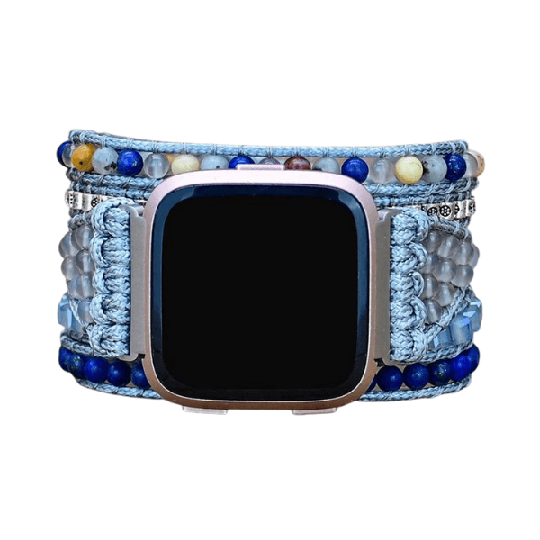 Cinturino per orologio Fitbit Versa 2 con lapislazzuli curativo