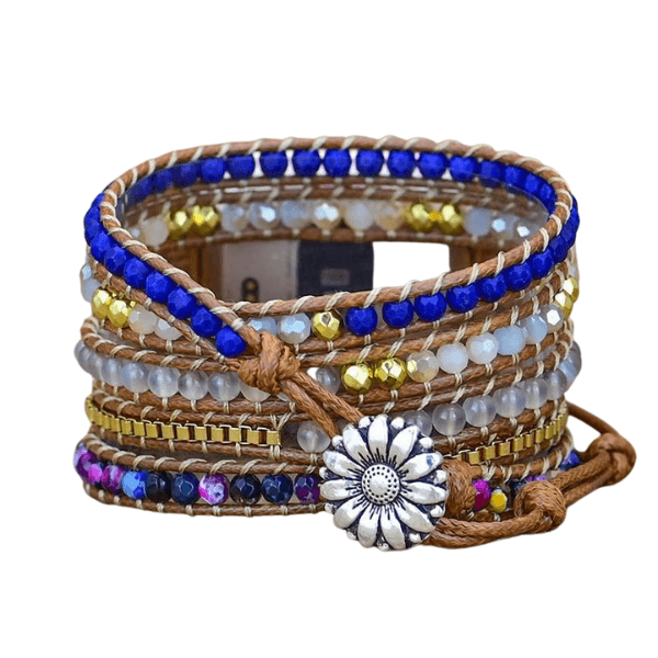 Cinturino per orologio Fitbit Versa 2 con perle di vetro curativo