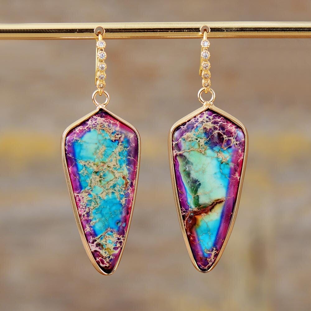 Elegant Emperor Jasper Earrings
