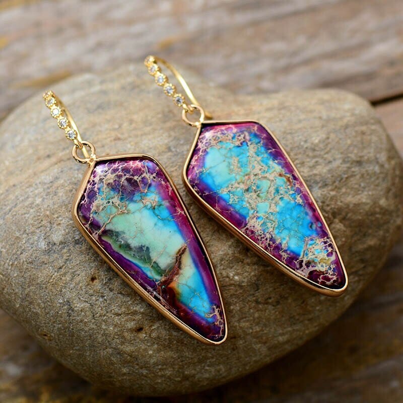 Elegant Emperor Jasper Earrings