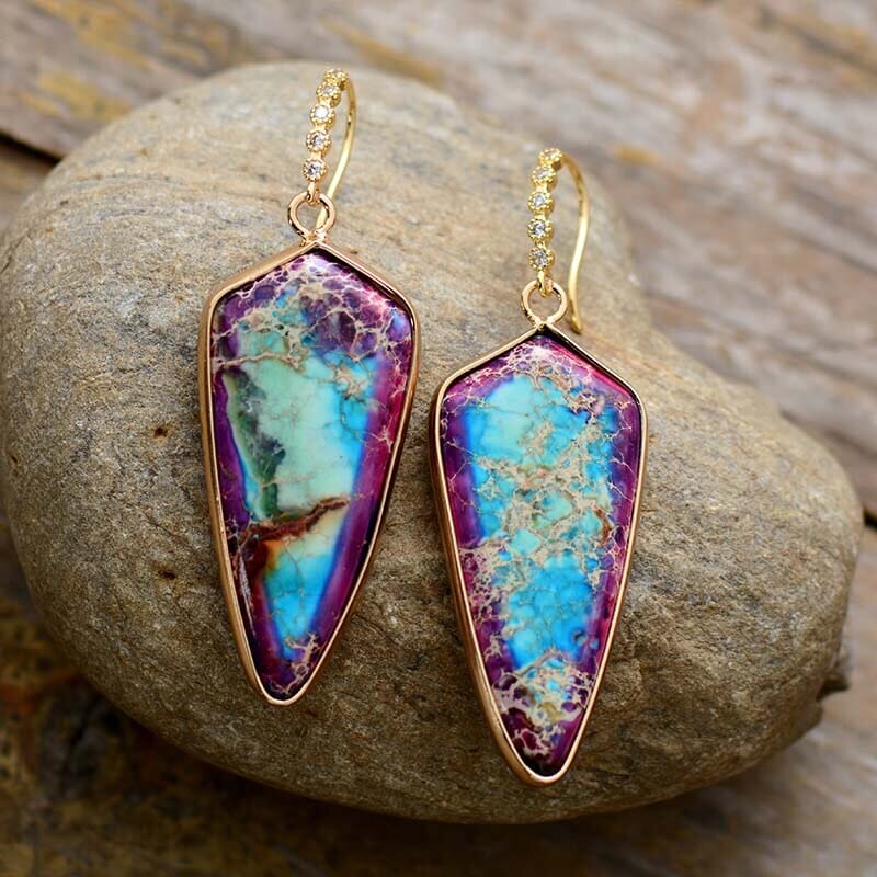 Elegant Emperor Jasper Earrings