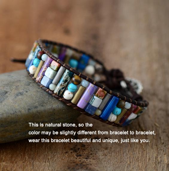 Crystal Energy Bracelet - Agate and Jasper Stone