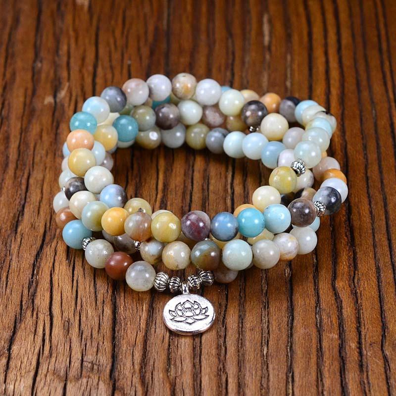 Healing Amazonite 108 Mala