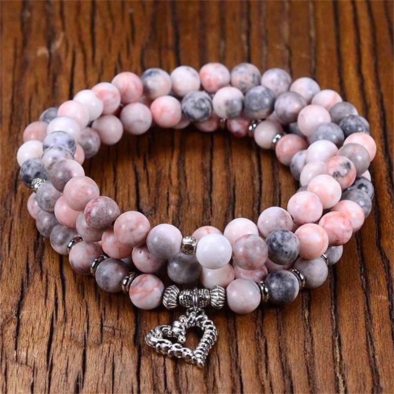 Healing Pink Jasper 108 Mala