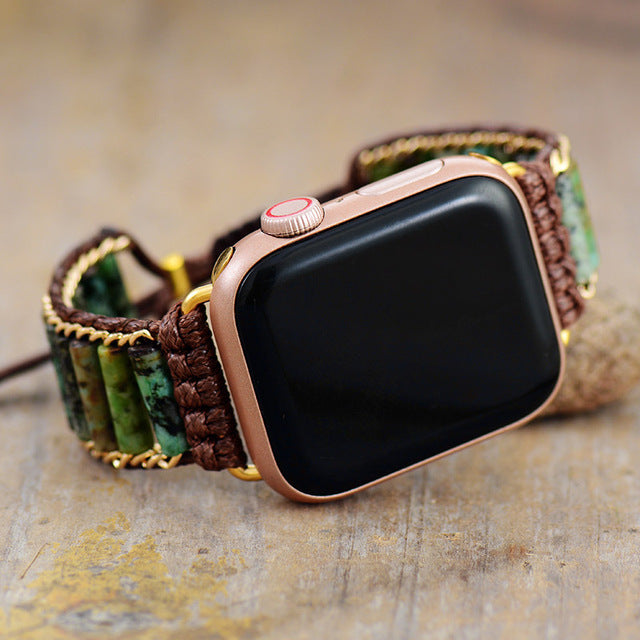 Groene Energie Jaspis <tc>Apple Watch Strap</tc>