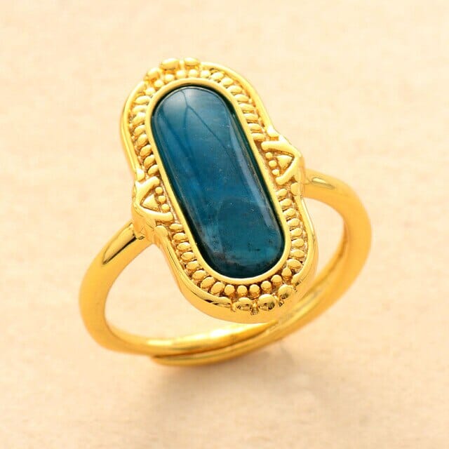Adjustable Apatite Princess Ring