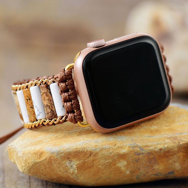 Soothing Howlite Jasper Apple Watch Strap