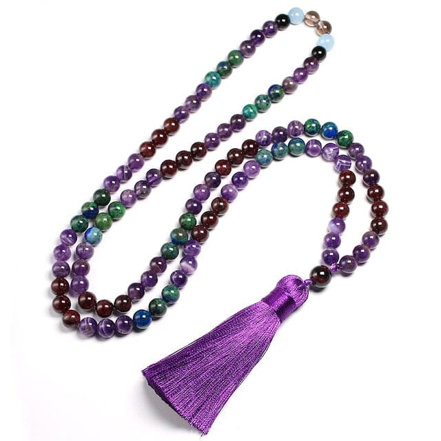 Vibrant Amethyst 108 Mala