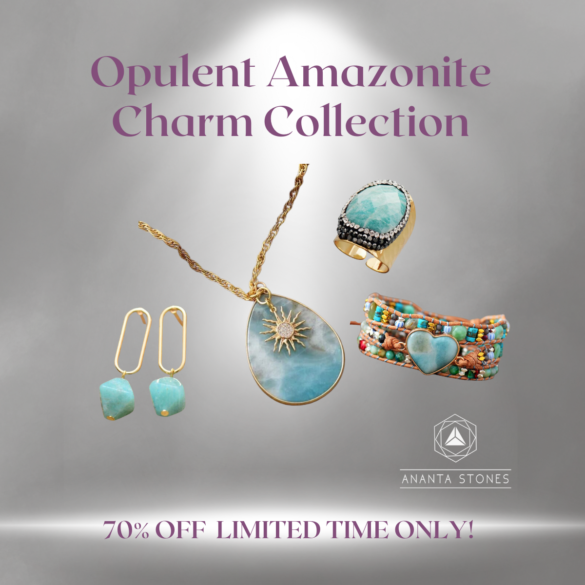 Opulent Amazonite Charm Collection
