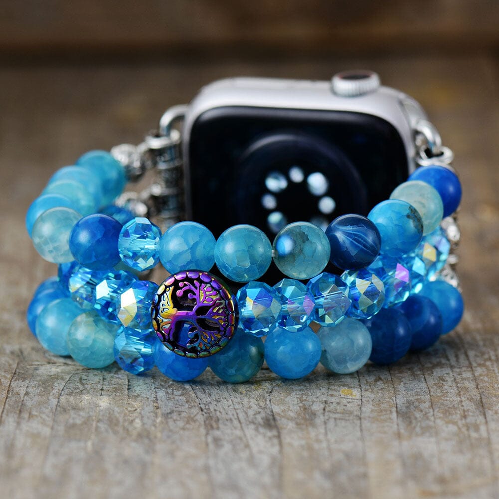 Blue Agate Serenity Perfect Fit Apple Watch Strap