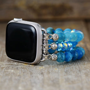 Blue Agate Serenity Perfect Fit Apple Watch Strap