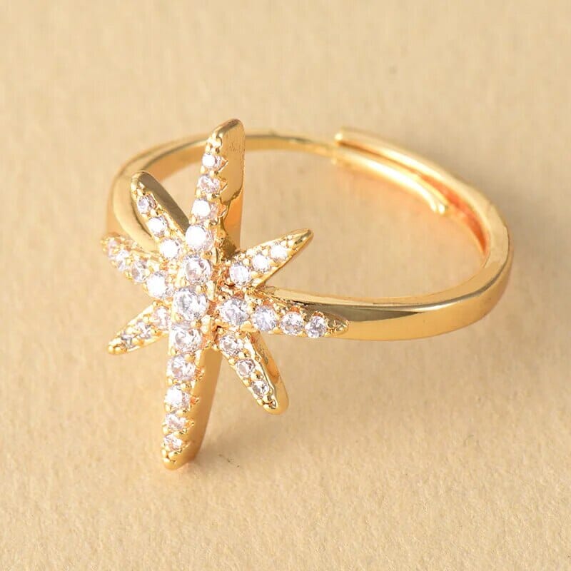 Radiant Zircon Stellar Ring