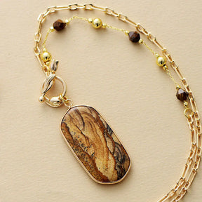 Picture Jasper Statement Necklace