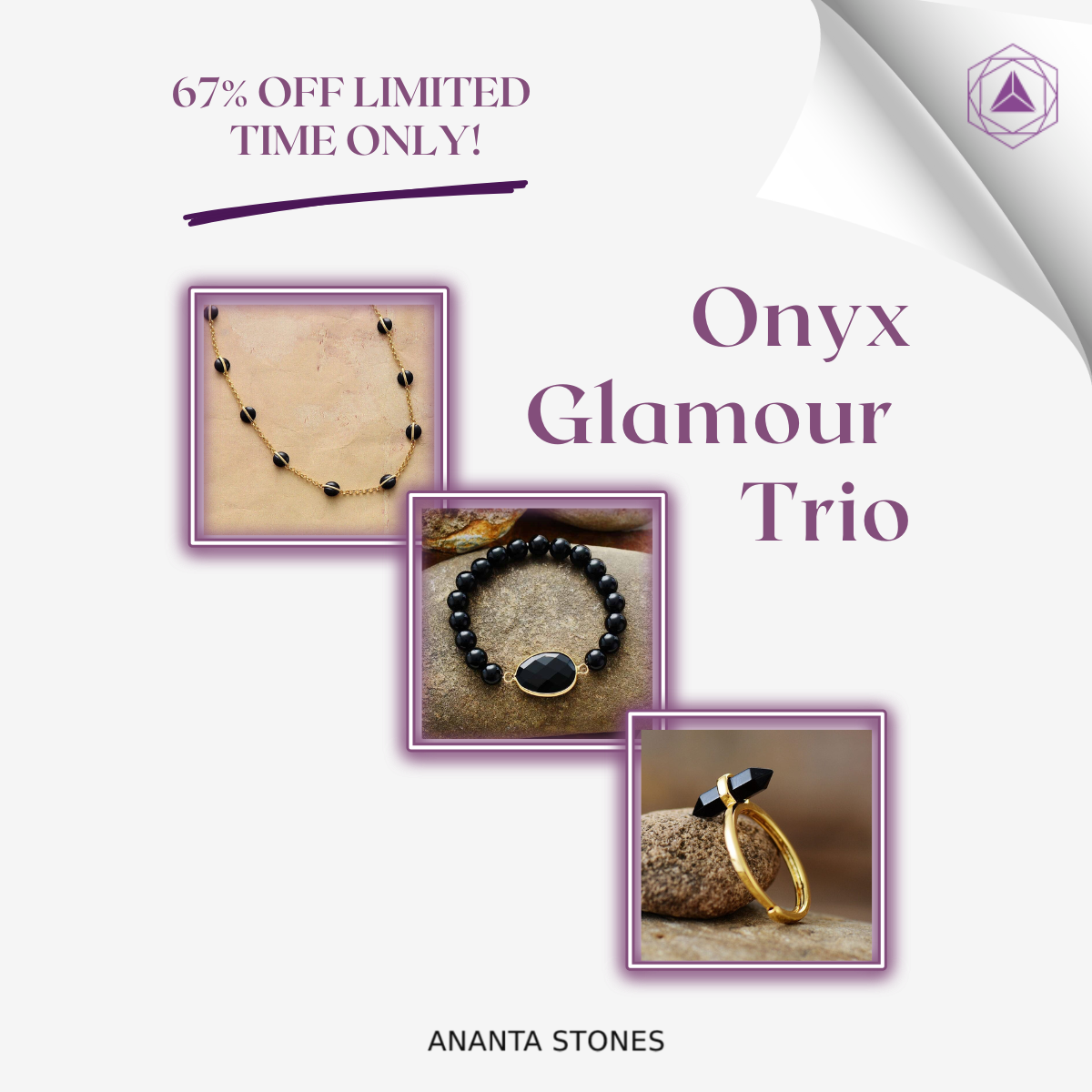 Onyx Glamour Trio Bundle Set