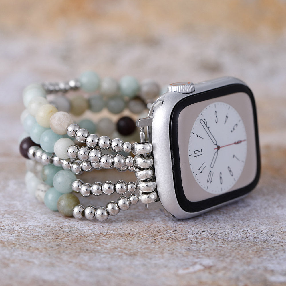 Luminous Amazonite Perfect Fit Apple Watch Strap