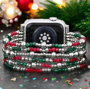 Christmas Silver Magic Apple Watch Strap