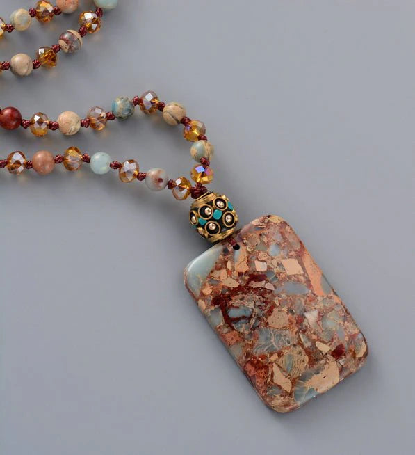 Bohemian Euro Stone Necklace