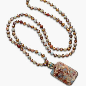 Bohemian Euro Stone Necklace