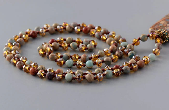 Bohemian Euro Stone Necklace