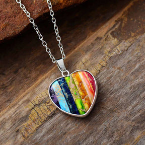 Chakra Heart Pendant Necklace