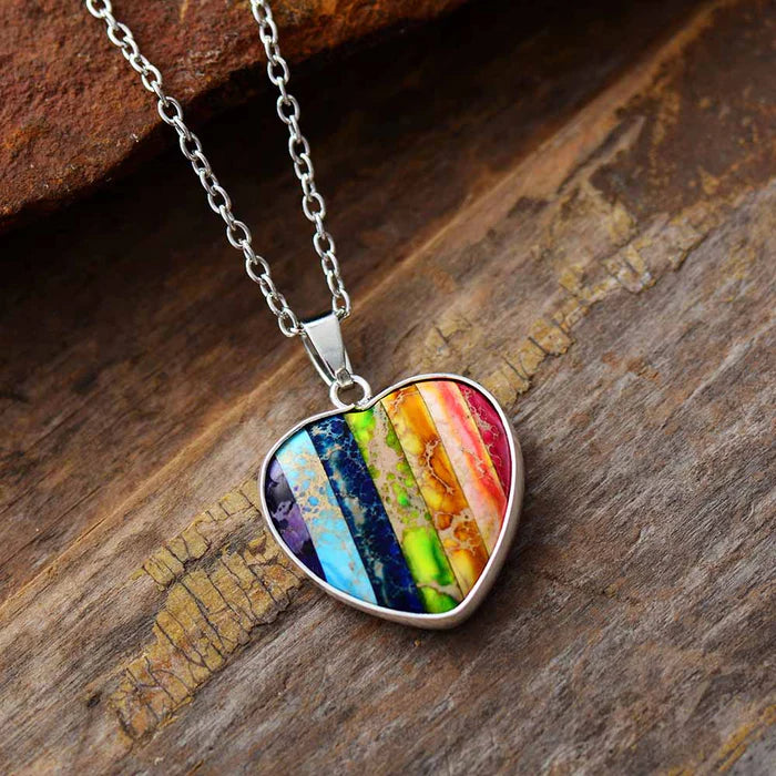 Chakra Heart Pendant Necklace