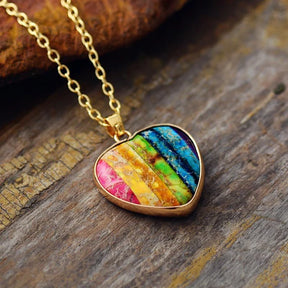 Chakra Heart Pendant Necklace