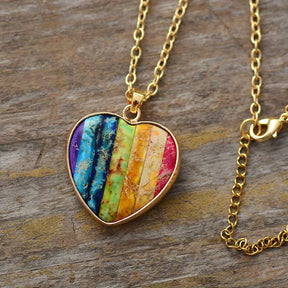 Chakra Heart Pendant Necklace