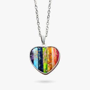 Chakra Heart Pendant Necklace