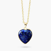 Elegant Lapis Heart Necklace