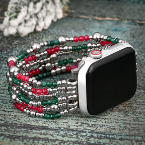 Christmas Silver Magic Apple Watch Strap