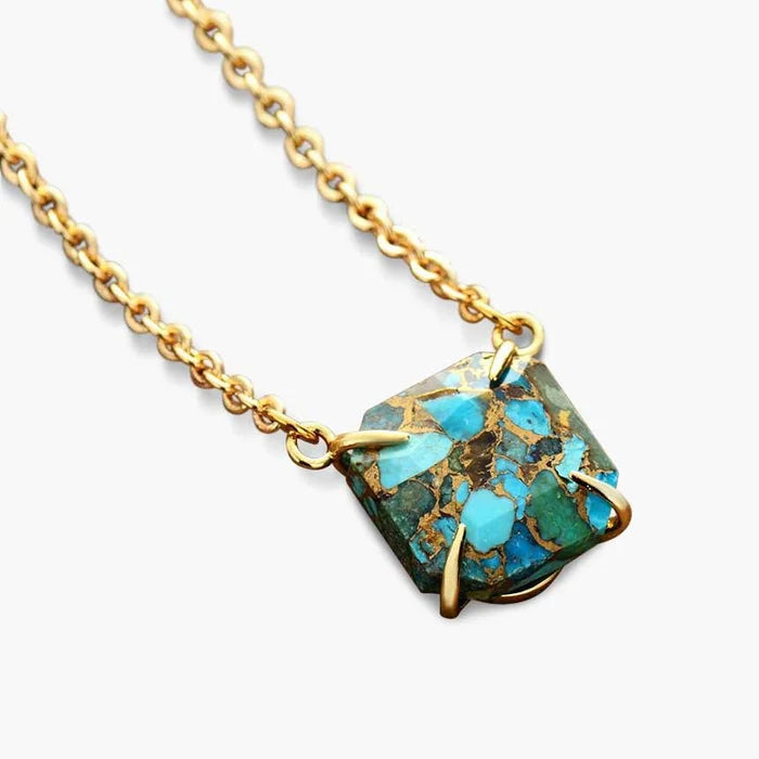 Healing Aura Turquoise Necklace