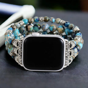 Calming Ocean Jasper Perfect Fit Apple Watch Strap