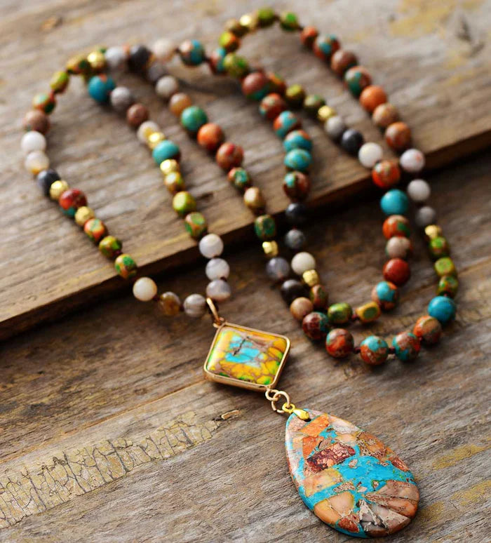 Intense Jasper Spiritual Necklace