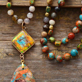 Intense Jasper Spiritual Necklace